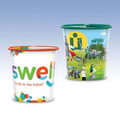 12oz-Reusable Clear Plastic Cup-Hi-Definition Full-Color, Top-Shelf Dishwasher Safe